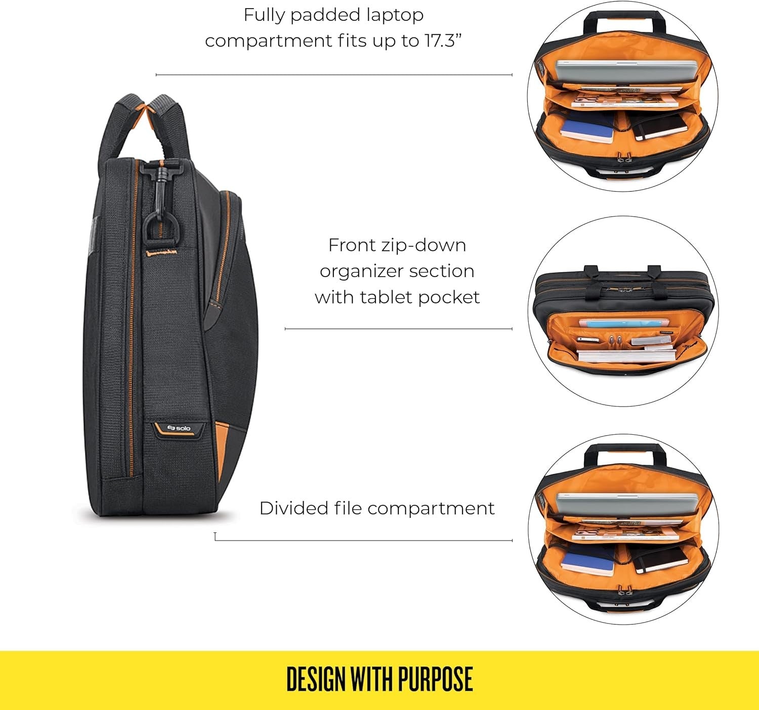 SOLO 17.3" Laptop Ultra Multicase, Black