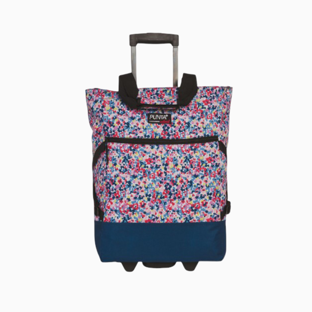 Punta Wheel Trolley Shopper Blue - Multicolor