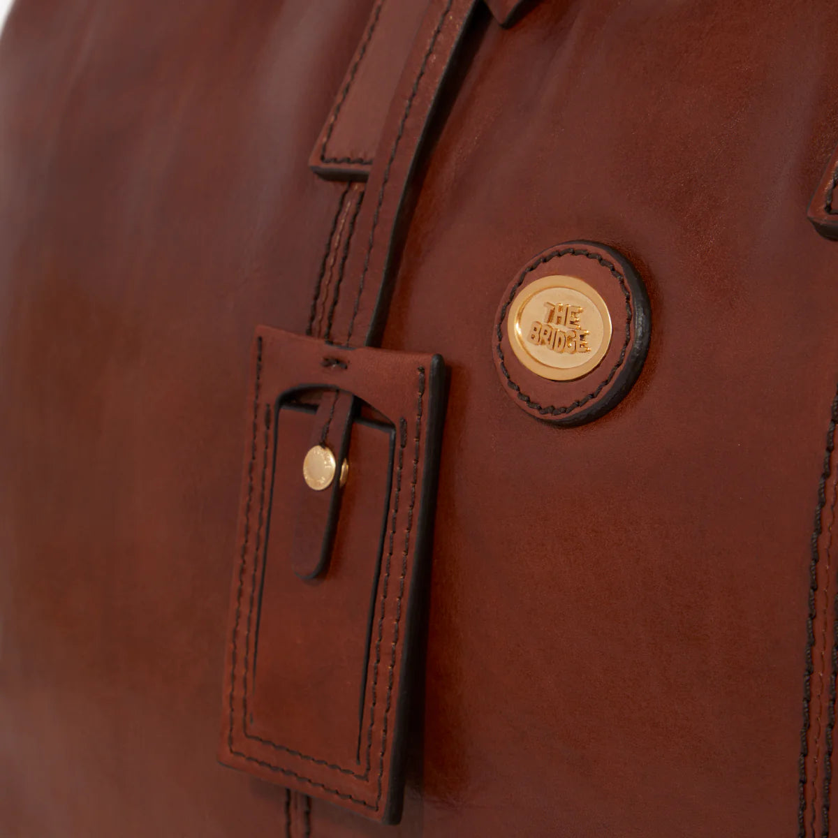 The Bridge Leather Travel Duffle Bag