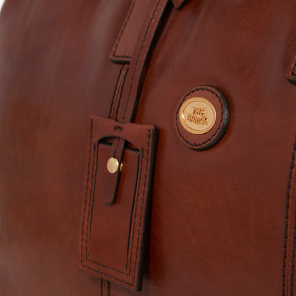 The Bridge Leather Travel Duffle Bag