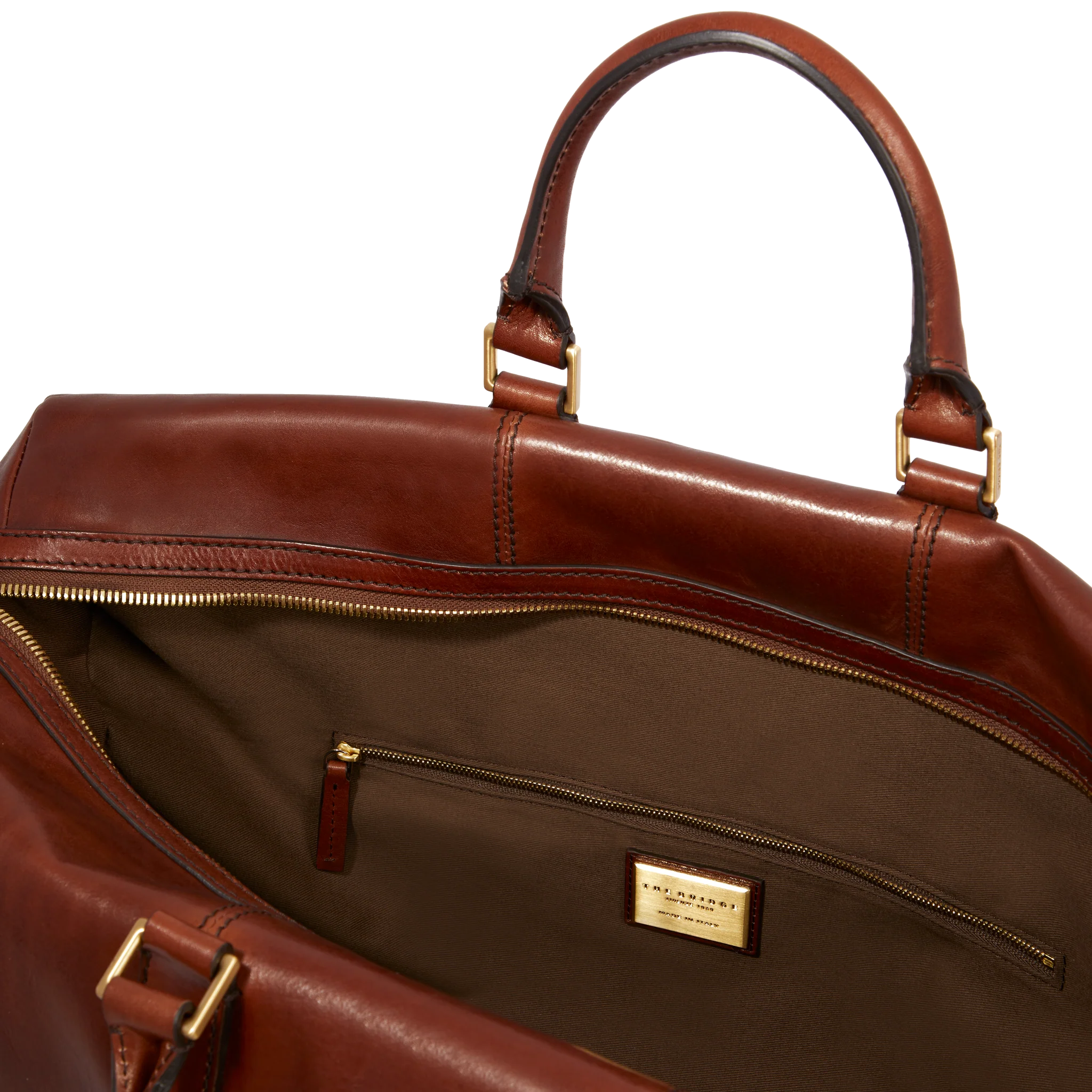 The Bridge Leather Travel Duffle Bag