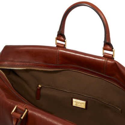 The Bridge Leather Travel Duffle Bag