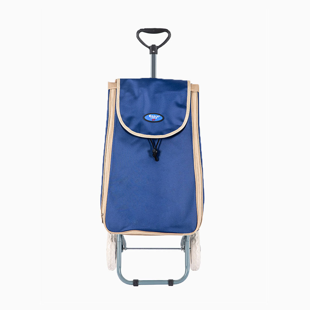 Eagle London 2 Wheel Expandable Plain Shopping Trolley with Telescopic Handle