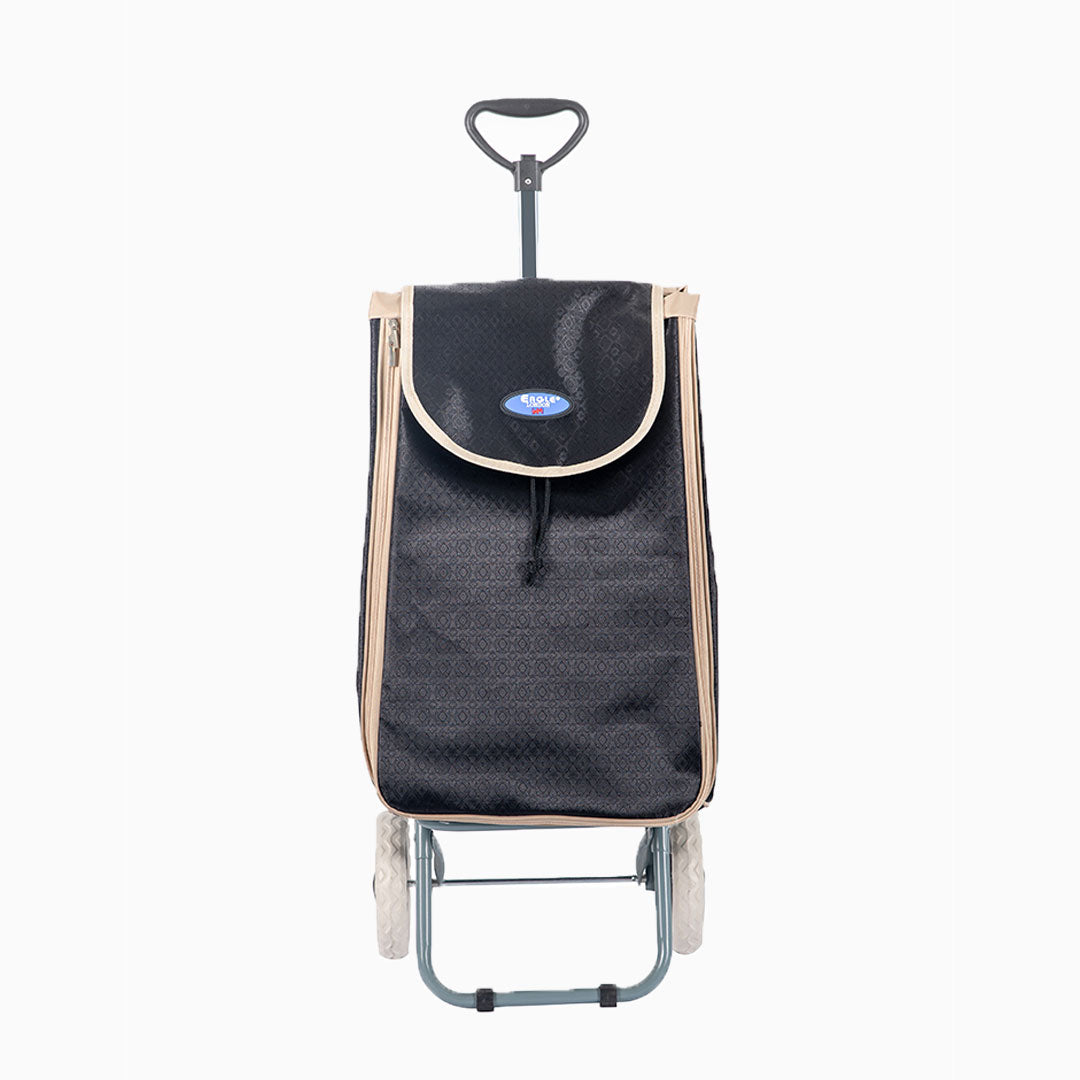 Eagle London 2 Wheel Expandable Shopping Trolley with Telescopic Handle - Printed Design