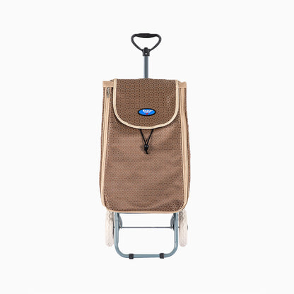 Eagle London 2 Wheel Expandable Shopping Trolley with Telescopic Handle - Printed Design