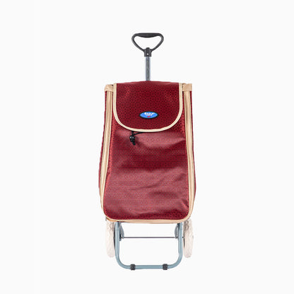 Eagle London 2 Wheel Expandable Shopping Trolley with Telescopic Handle - Printed Design