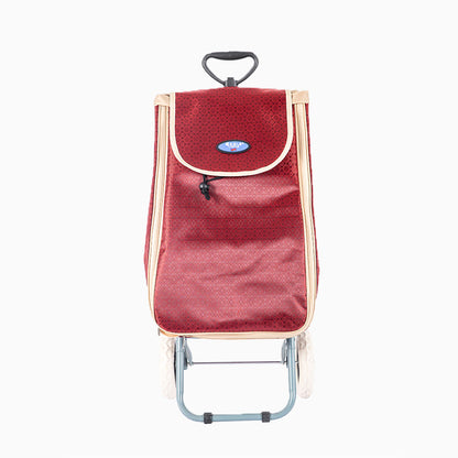 Eagle London 2 Wheel Expandable Shopping Trolley with Telescopic Handle - Printed Design