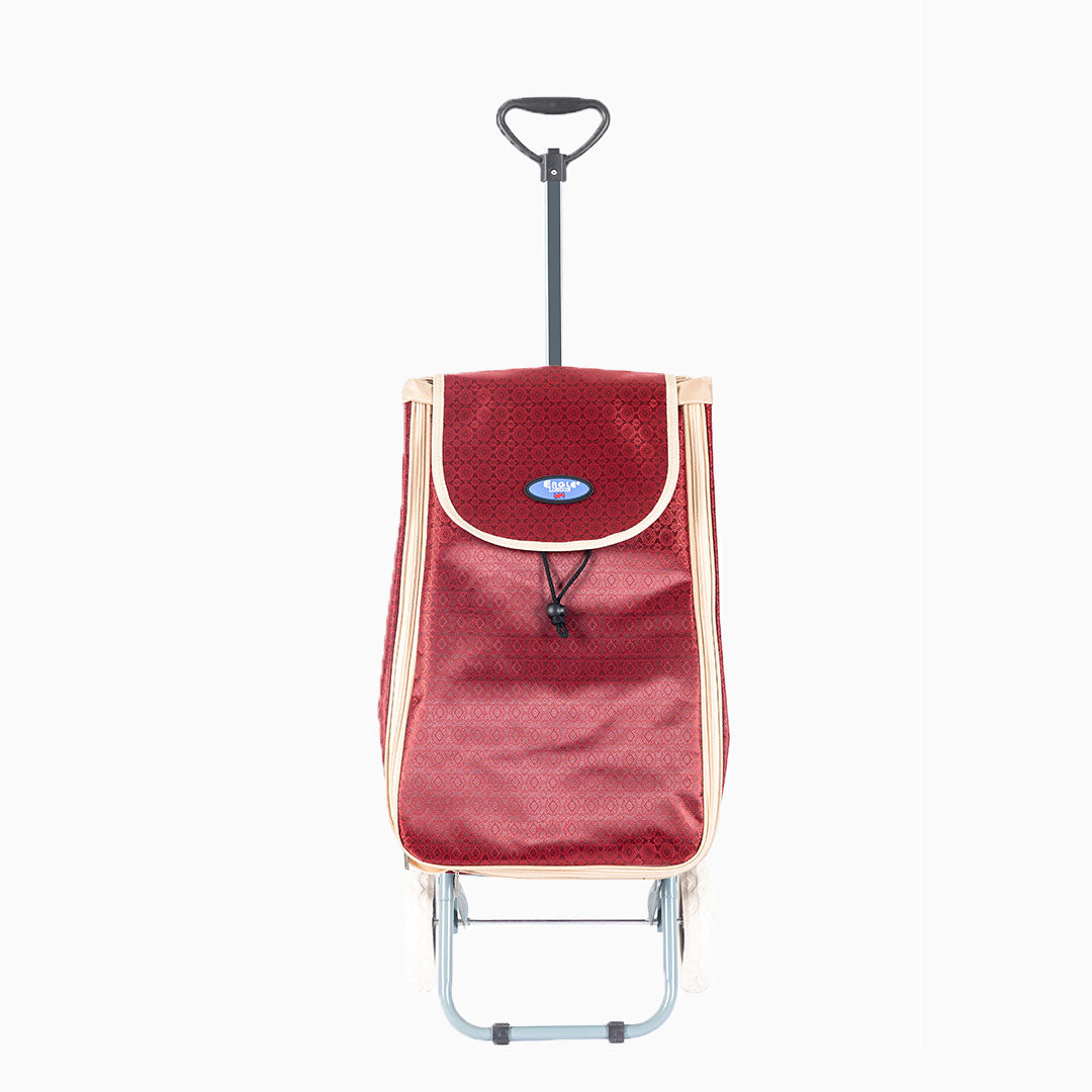 Eagle London 2 Wheel Expandable Shopping Trolley with Telescopic Handle - Printed Design