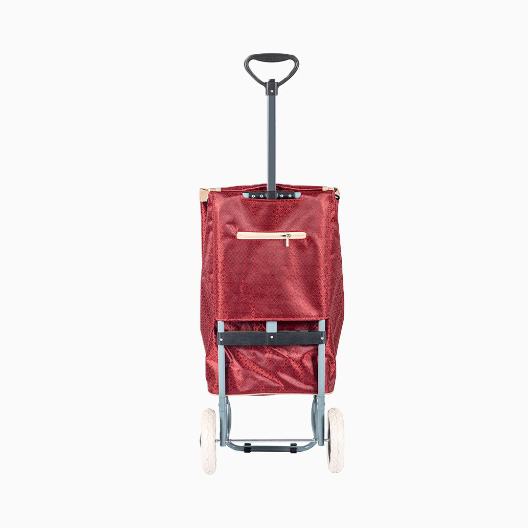 Eagle London 2 Wheel Expandable Shopping Trolley with Telescopic Handle - Printed Design
