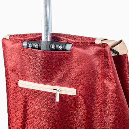Eagle London 2 Wheel Expandable Shopping Trolley with Telescopic Handle - Printed Design